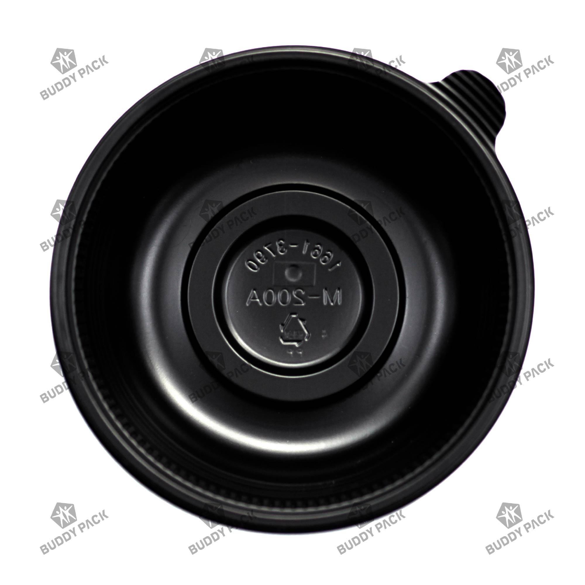 미니탕용기 비빔밥 냉면 칼국수용기 M-200A 검은색300개(돔뚜껑)
